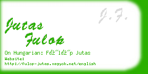 jutas fulop business card
